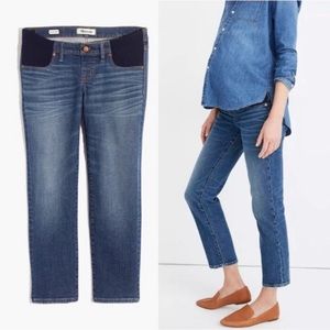 NEW Madewell Maternity Side-Panel Classic Jeans